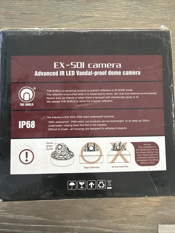 Eyemax UVI-2542V-B HD-SDI EX SDI Vandal Proof Storm Series Dome Camera 2.8-12mm gallery