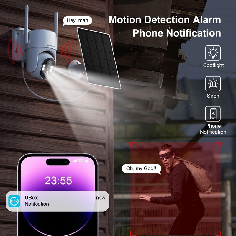 No WIFI Security Camera No Internet Needed, 4G LTE Cellular Security Camera Outd gallery