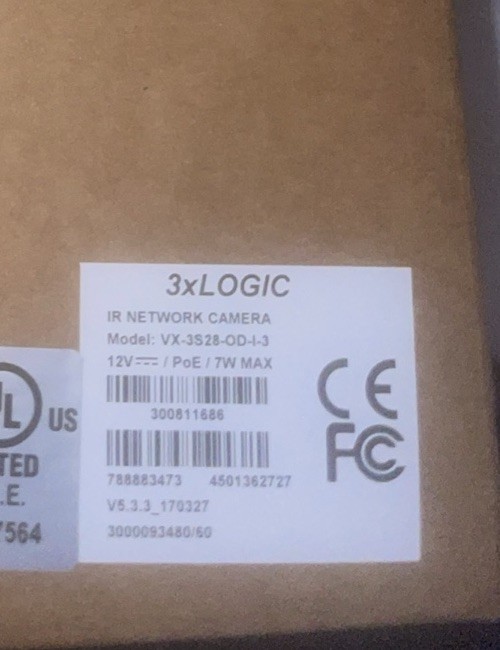 3xLogic IR Network Camera VX-3S28-OD-I-3 - New gallery
