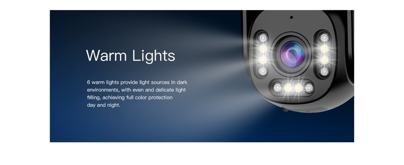 Vstarcam CS611Q-UV 4MP HD Black Light Full Color WiFi Camera IP66 Waterproof Cam gallery
