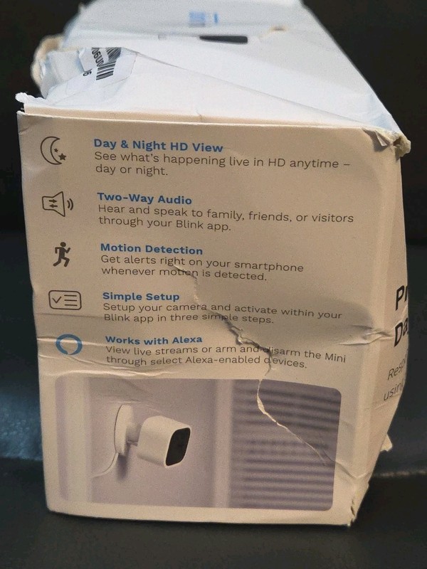 Blink 2pk Mini Compact Indoor Plug-In HD 1080p Smart Security Cameras Slight Use gallery