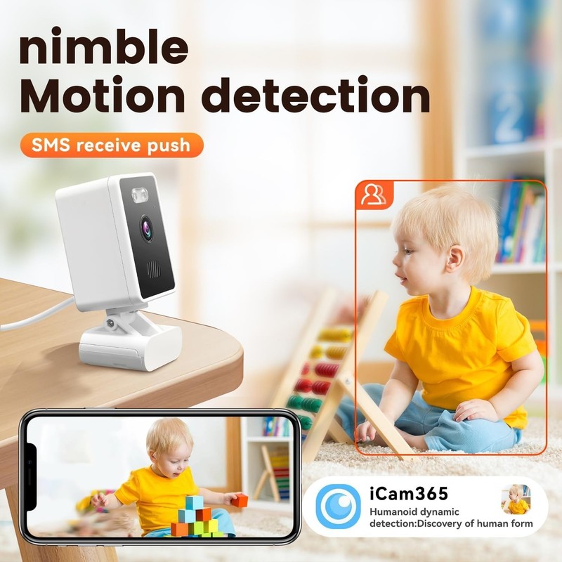 1080P Indoor Security Camera w/ 2-Way Audio & Night Vision for Baby Monitoring gallery