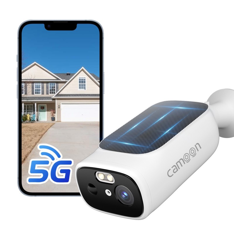 DualBand WiFi6 Wireless Pre-Record Solar Battery Security Camera 2K