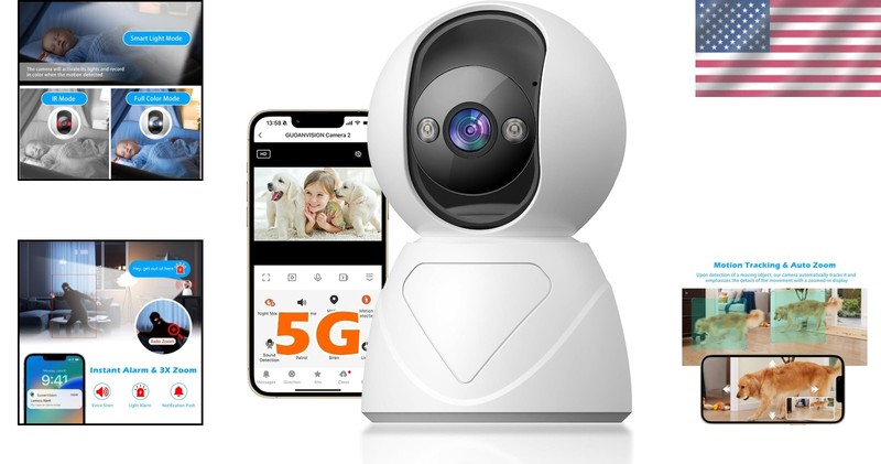 AI-Powered Indoor Security Camera with Auto-Focus, Siren & Cloud Storage gallery