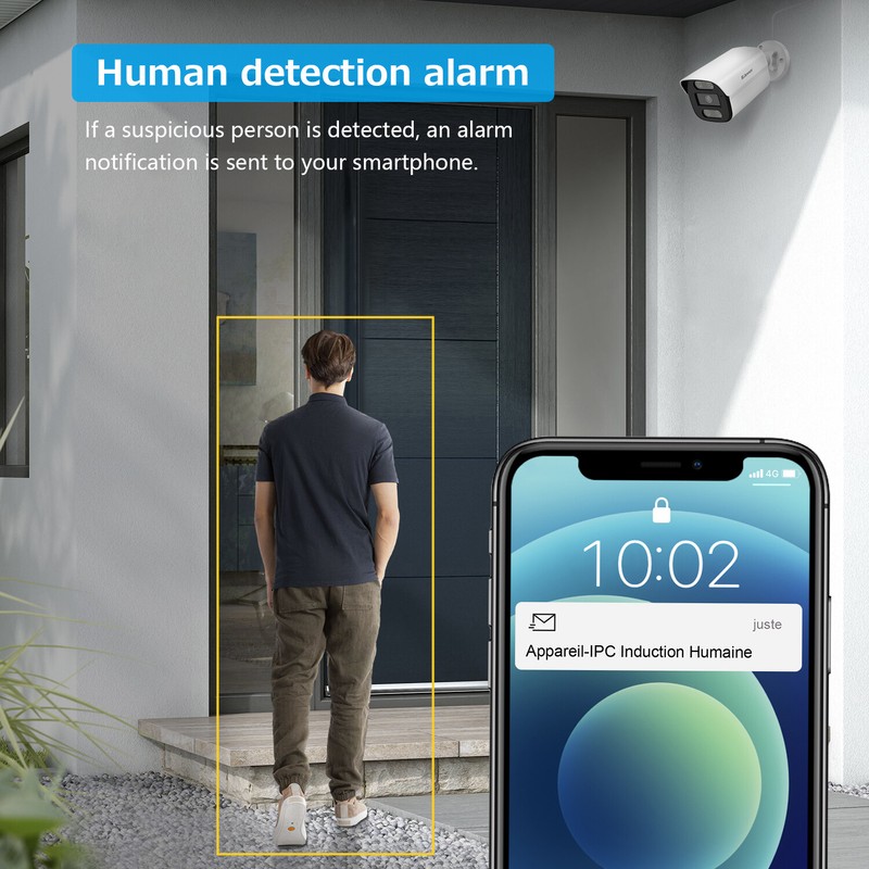 Jennov 8MP PoE Security Camera Audio A95 IP Network Outdoor Human Detection IP66 gallery