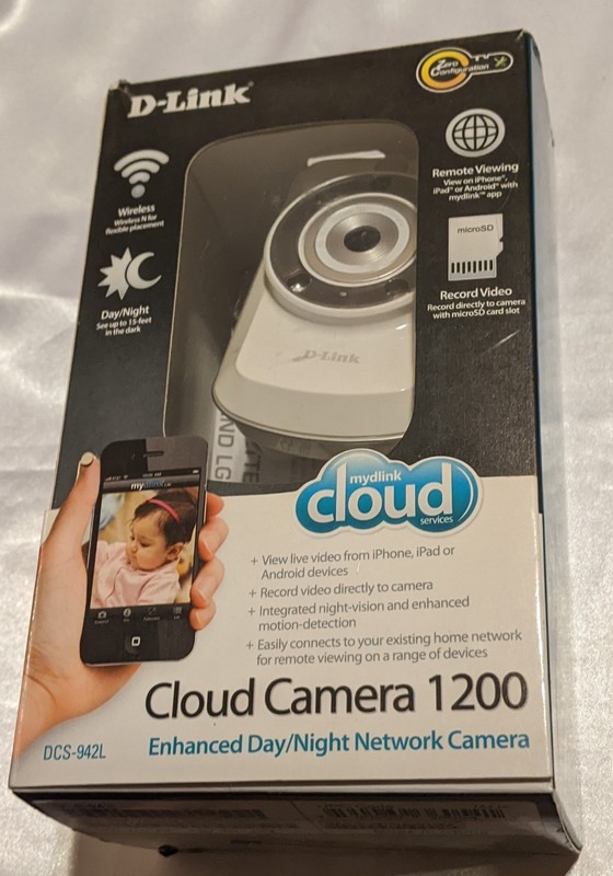 D-Link DCS-942L Enhanced Wireless Day/Night Home Network Camera Remote View IOB