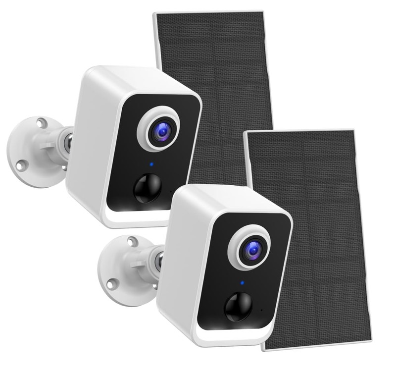 Security Cameras Wireless Outdoor: Solar Power Cameras for Home Security WiFi…