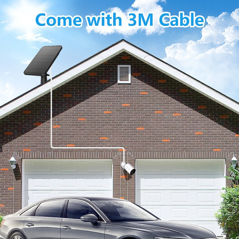 3W 5V Outdoor Solar Panel for USB Power Camera Security Cam Battery Charger gallery