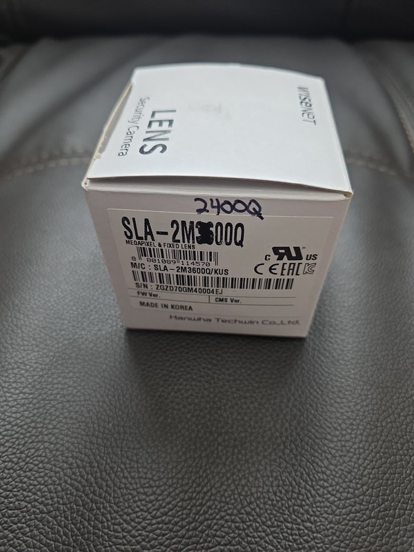 Wisenet SLA-2M2400Q 2.4mm IP Camera Lens Module Hanwha Techwin Samsung