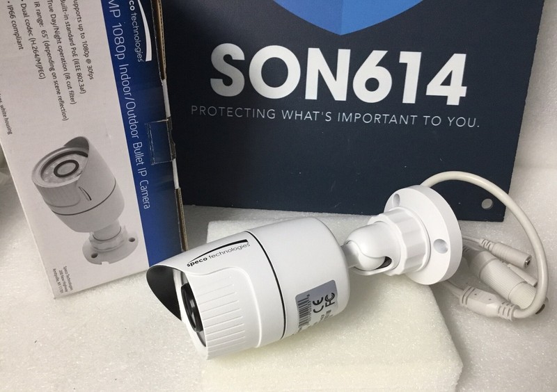 SPECO O2VLB5 Security IP Color Camera W/ 2MP 1080p 3.6mm 28 LEDs IR D/N PoE NEW! gallery