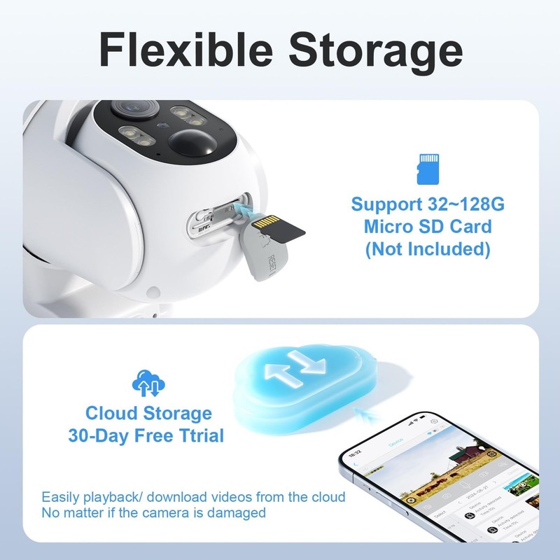 4G LTE Cellular Security Camera No Internet Needed, 2K Solar No wifi Security... gallery