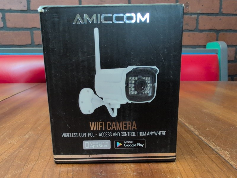 Amiccom Outdoor Security Camera, 1080p IP Cam 2.4G IP66 Waterproof Night Vision