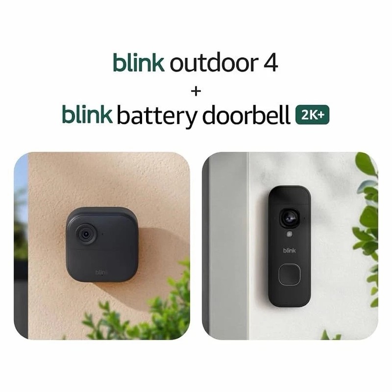 Blink Outdoor 4 and Battery Doorbell 2K+ – Sync Module Core included