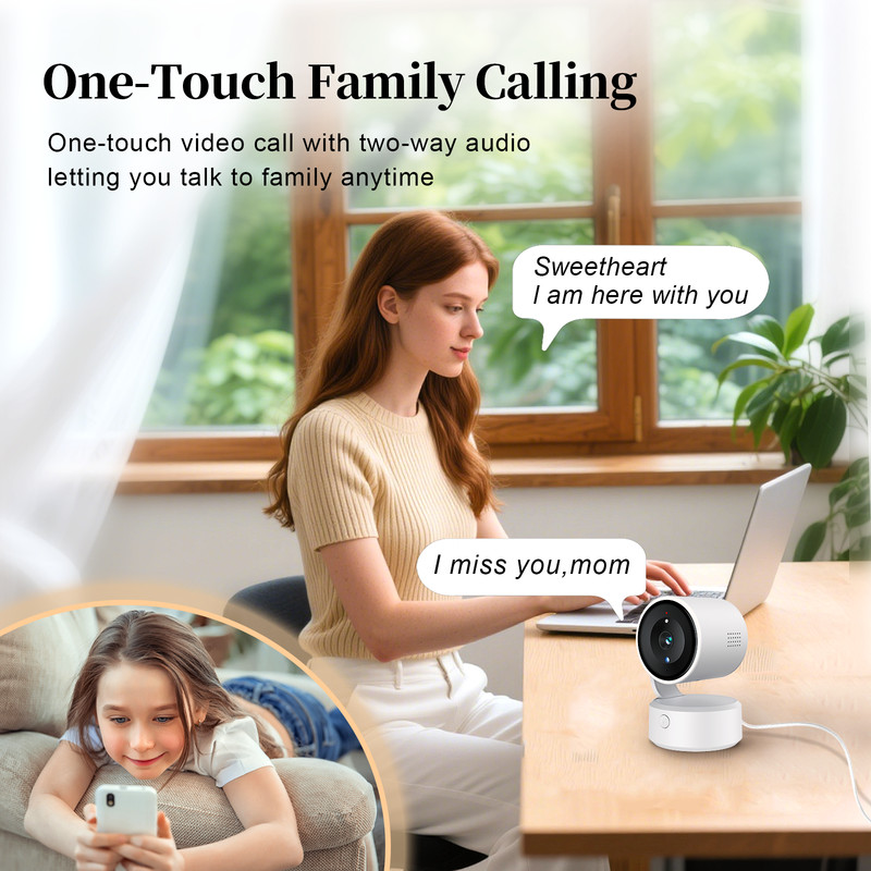 Ansvicam Security Camera Indoor 2K Pan Tilt WIFI Smart Person Pet Detection Tuya gallery