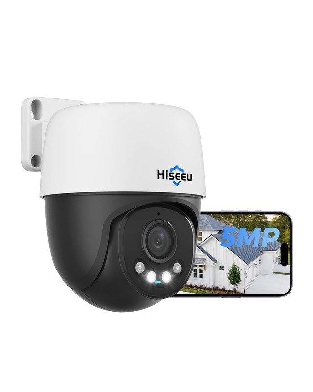 5MP PoE PTZ Outdoor Security Camera | 360° Pan, Color Night Vision, Auto Trackin gallery