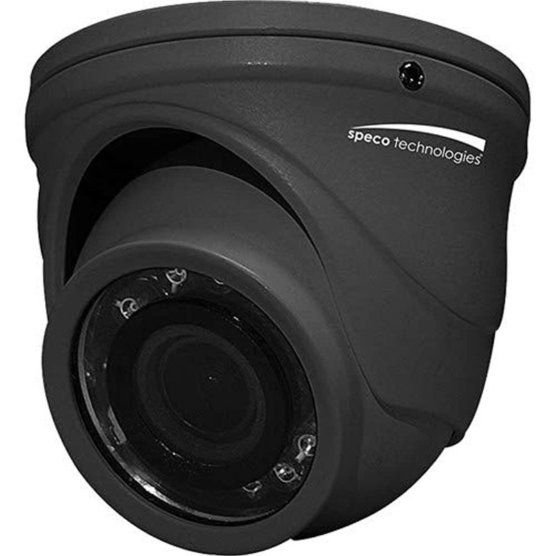 Speco HT471TG 4MP Mini Turret Surveillance Camera Dark Gray