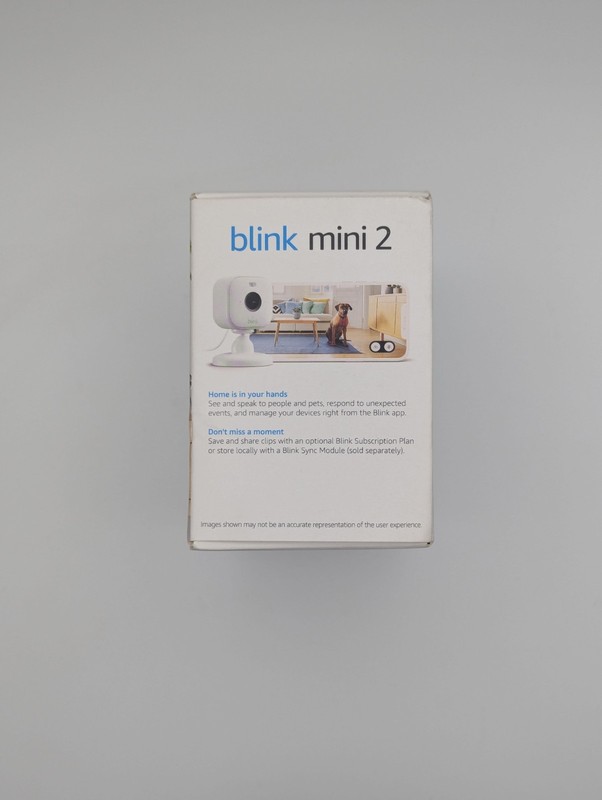 Blink Mini 2, Plug In Smart Security Camera, Indoor/Outdoor, White ~ NEW SEALED gallery