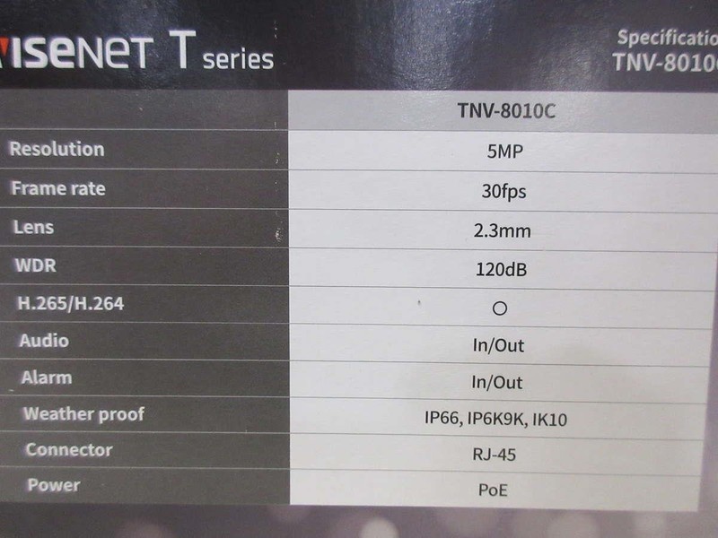 Hanwha Techwin TNV-8010C 5MP Corner-Mount Security Camera gallery