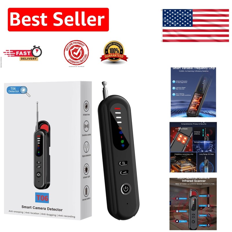 Portable 2025 Hidden Camera Detector with Night Vision for Personal Security