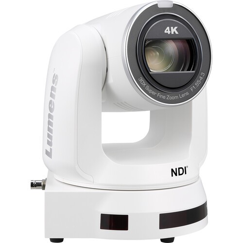 Lumens VC-A71PW 30x Optical Zoom, 4K IP Pan/Tilt/Zoom (PTZ) Video Camera; White