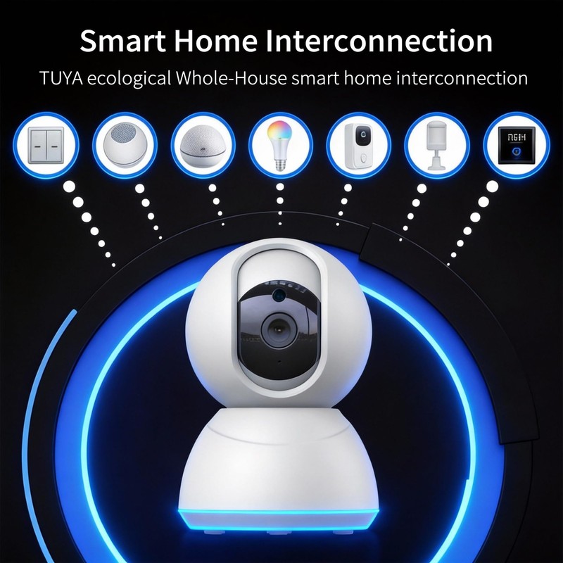 Indoor Pan/Tilt Home Security Camera 2K 3MP, 360 Degree Wired & Wireless WiFi... gallery
