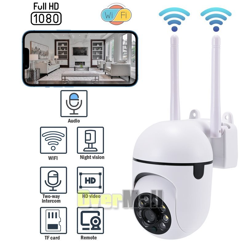 1/2-Pack Wireless WiFi Security Camera System Smart Outdoor Night Vision 1080P gallery