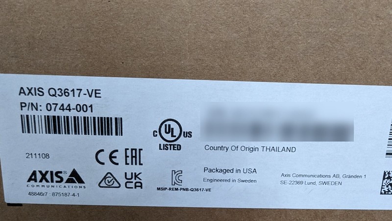 Axis Q3617-VE 6MP Outdoor IP Network Camera (0744-001) gallery