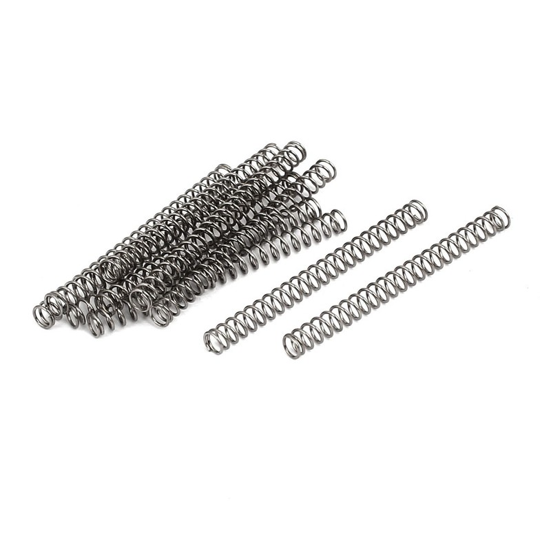 0.5Mmx4mmx45mm stainless steel 304 compression springs silver 10pcs