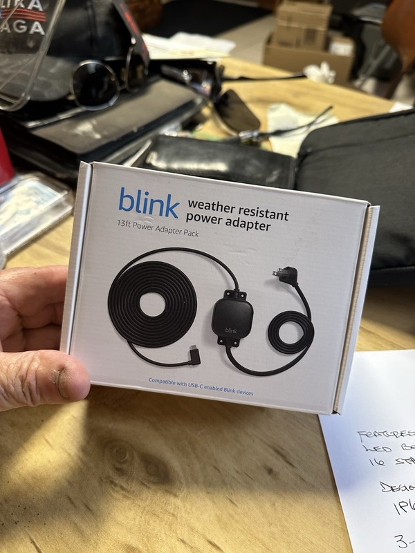 Blink Weather Resistant 13ft Power Adapter for Blink Mini 2 and Blink Outdoor 4 gallery