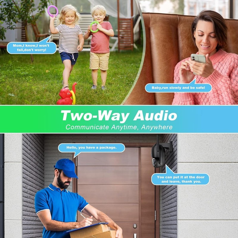 Solar Security Cameras Wireless Outdoor, for Home with Spotlight, Night Vision gallery