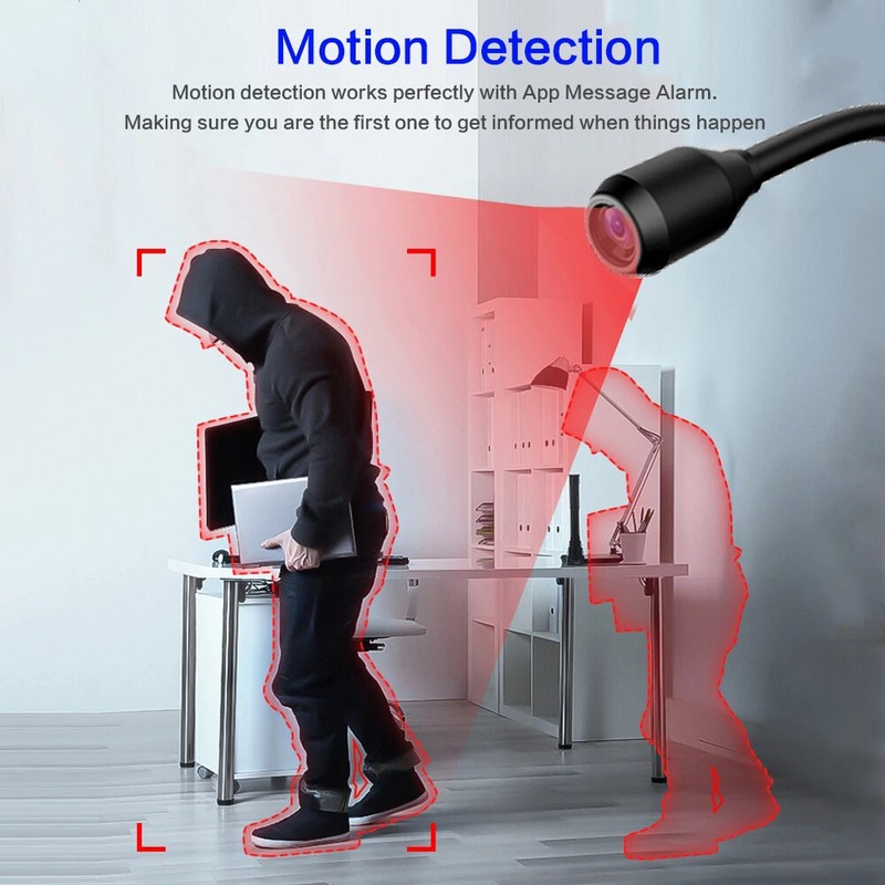 HD 1080P Mini Cam USB WiFi Camera PIR Motion Detection DVR Home Security Cam US gallery