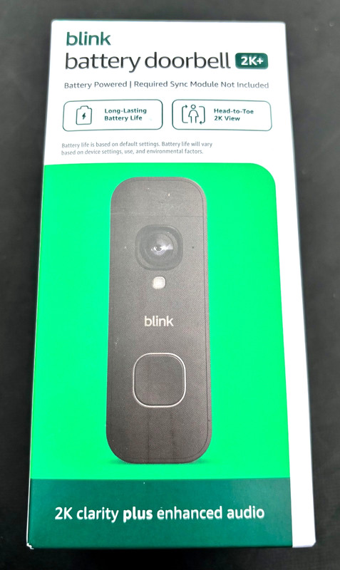 NEW SEALED Blink Battery Doorbell 2K+ (newest model) Wireless Video Night Vision