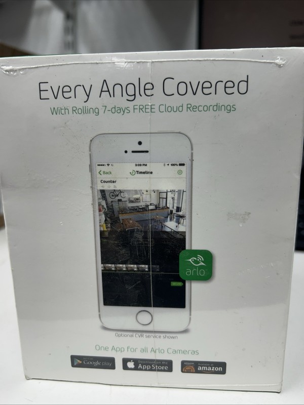 SEALED -Netgear Arlo Q PLUS 1080p HD Security Camera with Audio - NEW - gallery