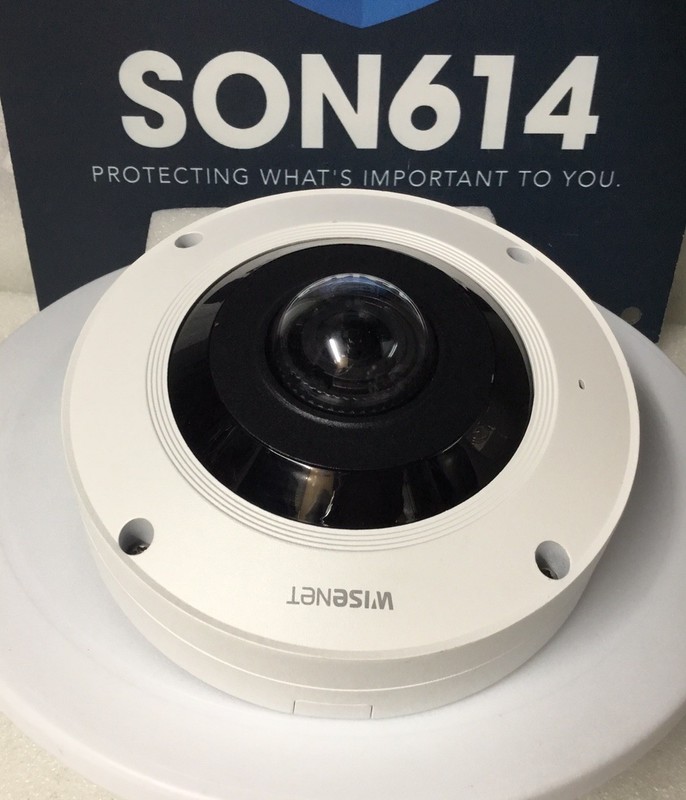 Hanwha Wisenet XNF-9010RV 12MP Fisheye Network Camera W/1.08mm fixed lens TESTED