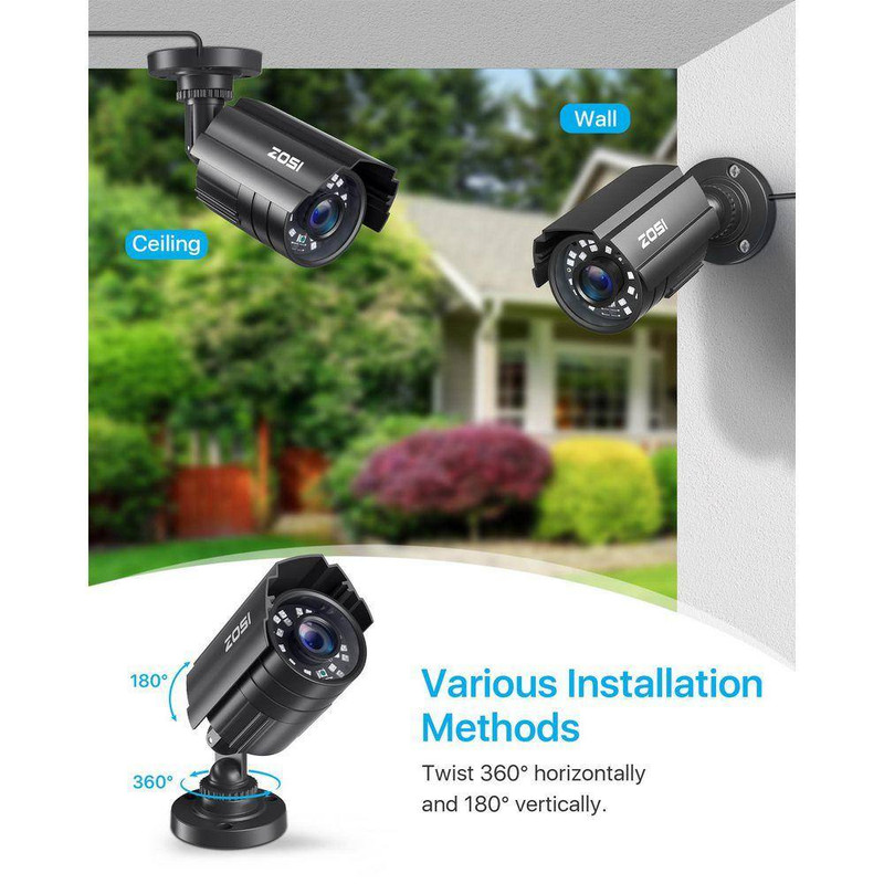 1080P CCTV Hardwired Outdoor Home Security Cameras 4 in 1 HD TVI/CVI/AHD/CVBS fo gallery