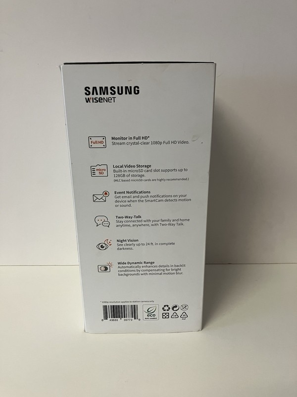 Samsung WiseNet SmartCam A1 Home Security Camera Pan/Tilt Two-Way Talk SEALED gallery