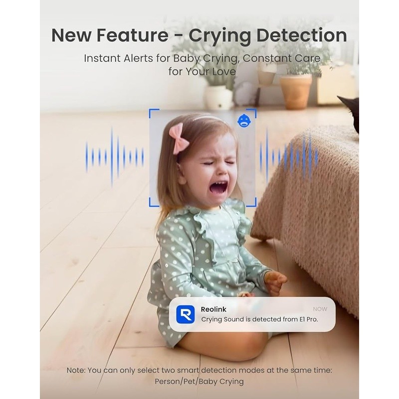 5MP QHD Indoor Security Camera 360° Pan Tilt Auto Tracking WiFi Baby Pet Monitor gallery
