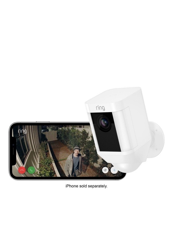 Ring 8SB1S7-WEN0 Wireless Outdoor Spotlight Security Camera - White gallery