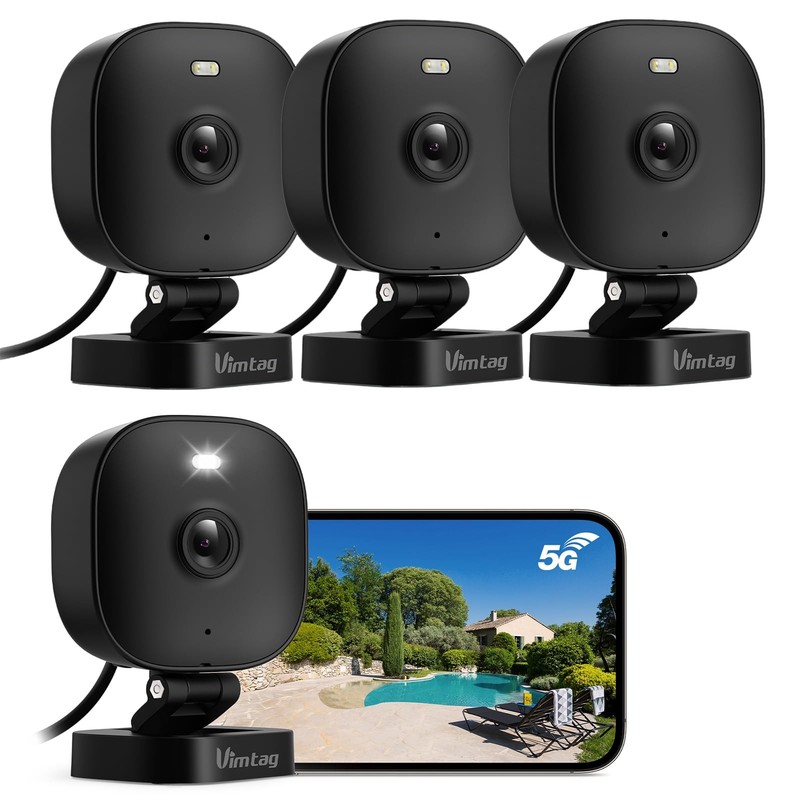 Juego De Cuatro Camaras De Seguridad Với Vision Nocturna A Color De Lujo