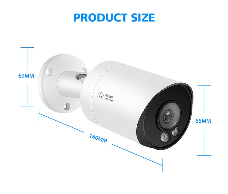 Hikvision Compatible 4K 8MP MIC IR Security IP Camera POE CCTV Bullet 3.6mm lens gallery