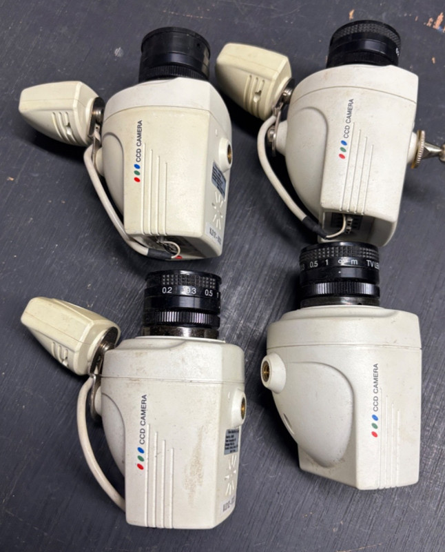 COLOR CCD Cameras SG6953 Strategic Vista (Lot of 4. Not tested.)