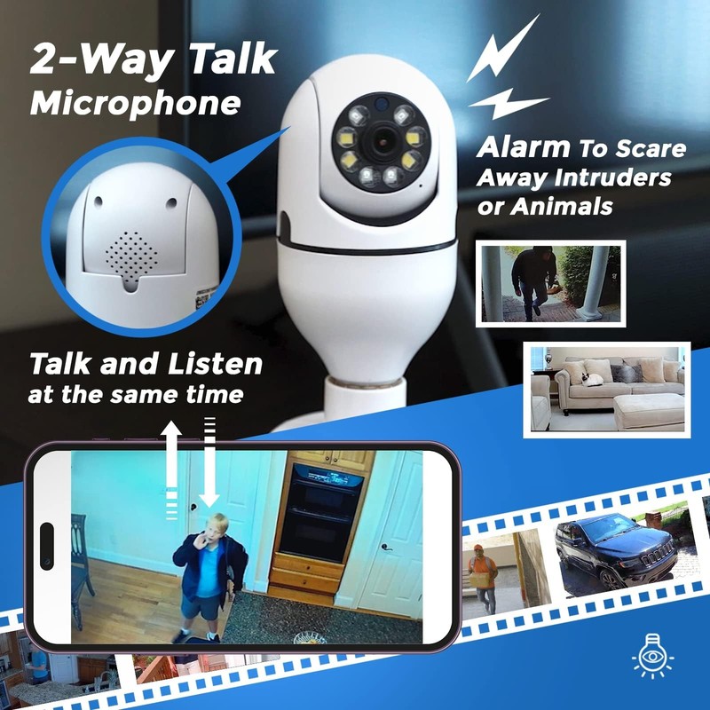 Security Camera, Two Way Talk 1080P HD Video WiFi Smart Camera, Indoor Outdoo... gallery