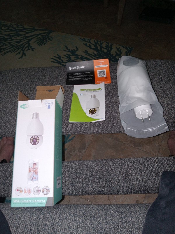 WiFi Smart Camera Bulb with LED Lights. Easy To Achieve Real Time Remote Viewing