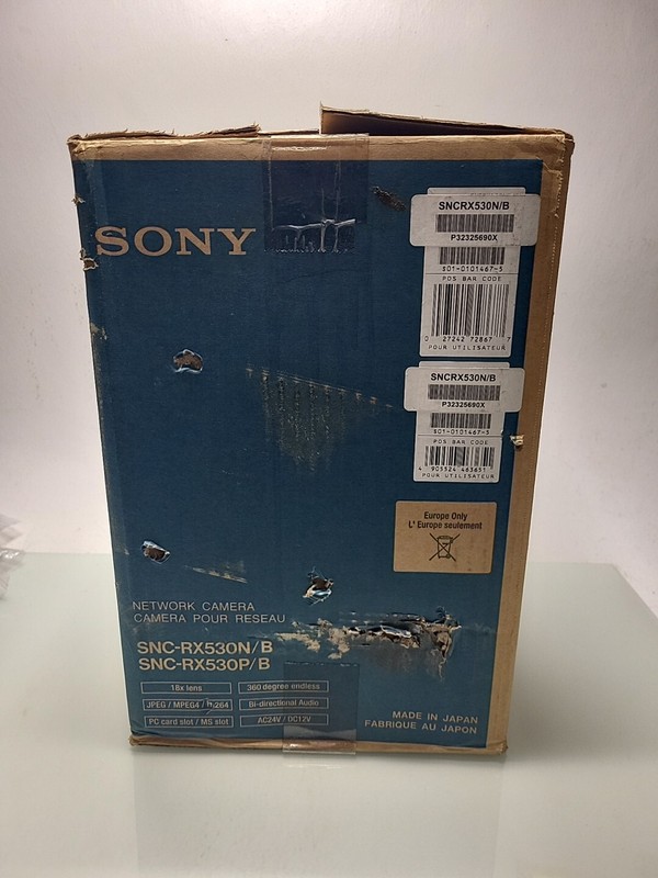 Sony SNC-RX530N/B PTZ Network Camera (Black) 18X Zoom 360 Deg N/W Ptz Cam RK16