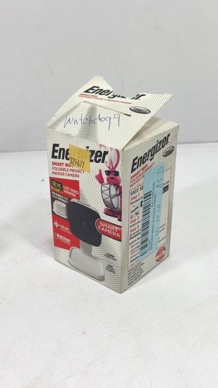 Energizer Connect Smart Wi-Fi 2K Foldable Indoor Camera, White (AS IS) EIX1-1005 gallery