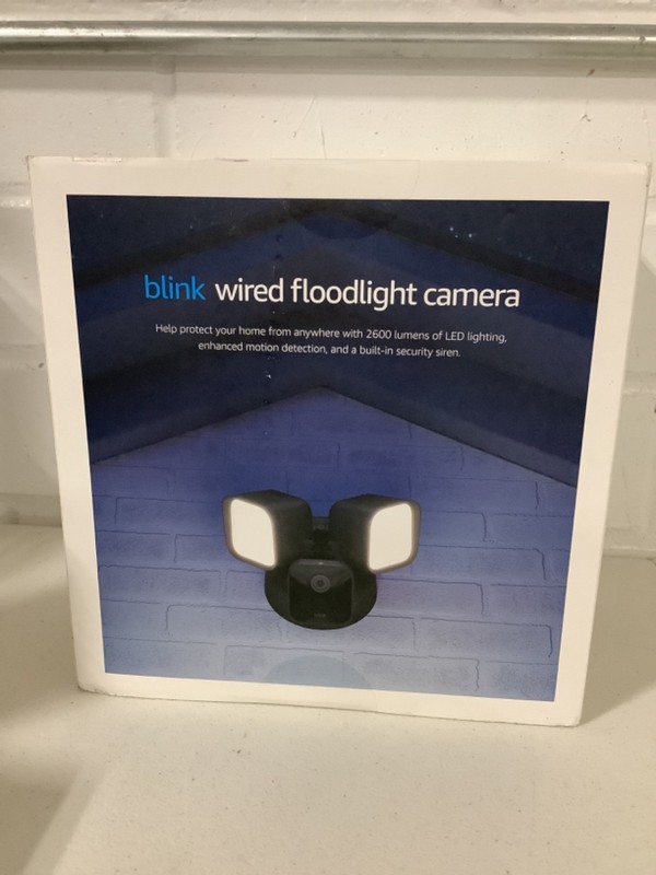 Blink Wired Floodlight Camera Smart Security Camera 2600 Lumens HD Live View gallery