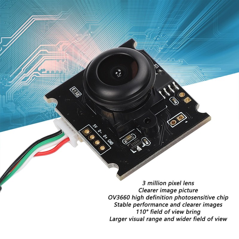 Camera Module HD 3MP Mini USB2.0 Webcam Board Manual Focus for Android HBVCAM-3M gallery
