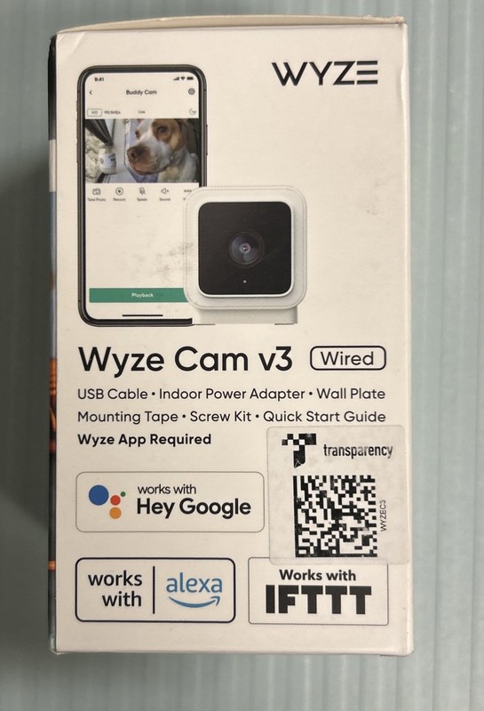 WYZE Cam V3 Indoor & Outdoor Cam Model WYZEC3 In White New gallery