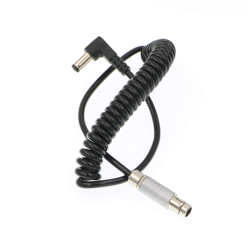 3 pin Male to Right Angle DC Spring Cable for Tilta Cameras Power Cable
