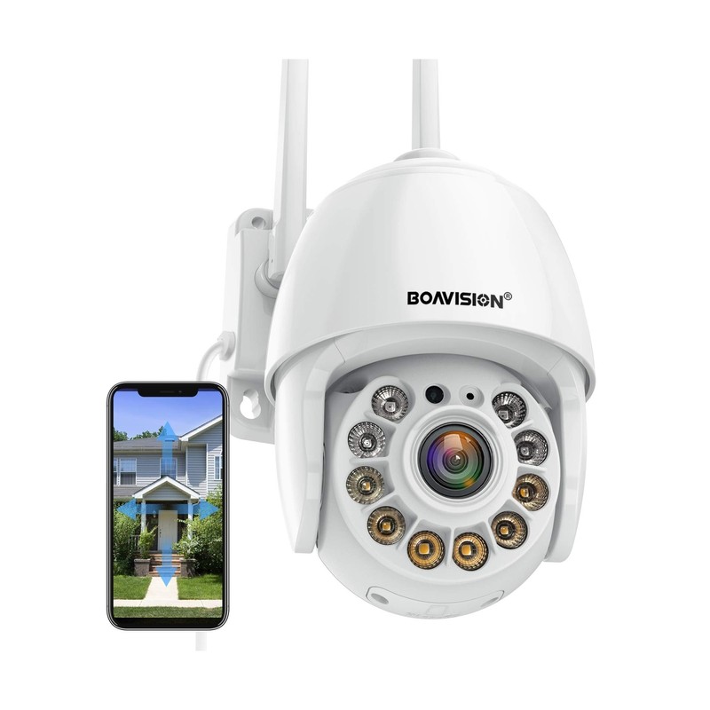 BOAVISION Security Camera Outdoor, Wireless WiFi IP Camera Home Security Syst…